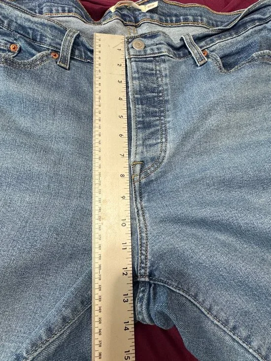 Levi's Wedgie Straight Jeans Women's Size 18W Blue Denim Button Fly - Picture 7 of 13